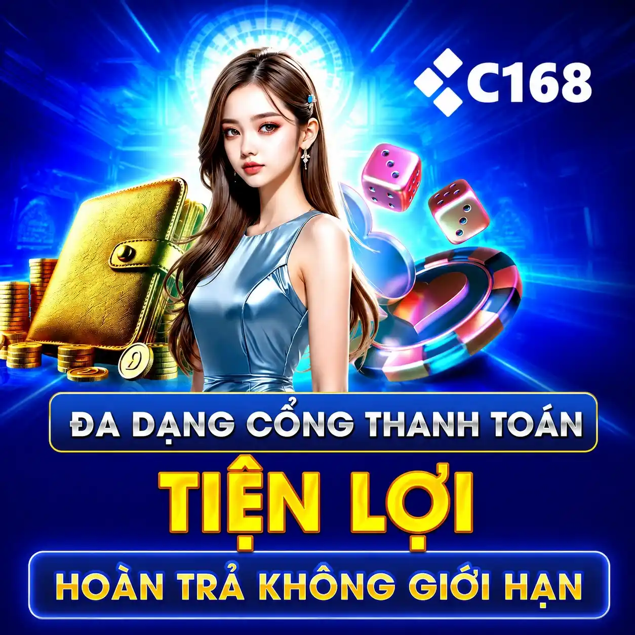 c168 đa dạng cổng thanh toán tiện lợi